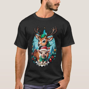 Fröhliche und einladende Weihnachtsanschauung T-Shirt