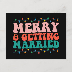 Fröhliche und heiratsfähige Weihnachtsfeier Postkarte