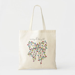 Fröhliche und helle Bow Lights Tasche