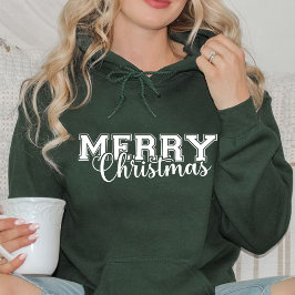 Fröhliche und helle Moderne Rot Frohe Weihnachtsge Hoodie