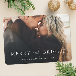 Fröhliche und helle Personalisierte Foto Weihnacht Feiertagskarte