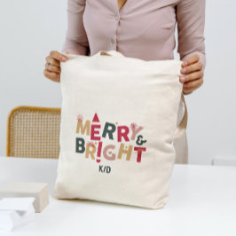 Fröhliche und helle Retro-Typografie Tragetasche