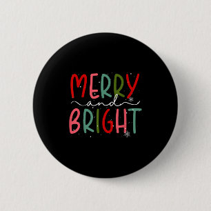 Fröhliche und helle Weihnachten Frauen Mädchen Kin Button