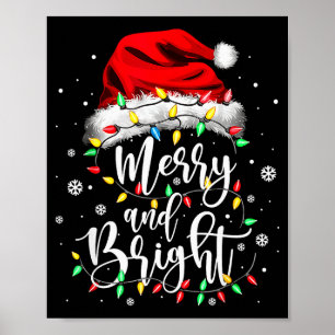 Fröhliche und helle Weihnachten Frauen Mädchen Süß Poster