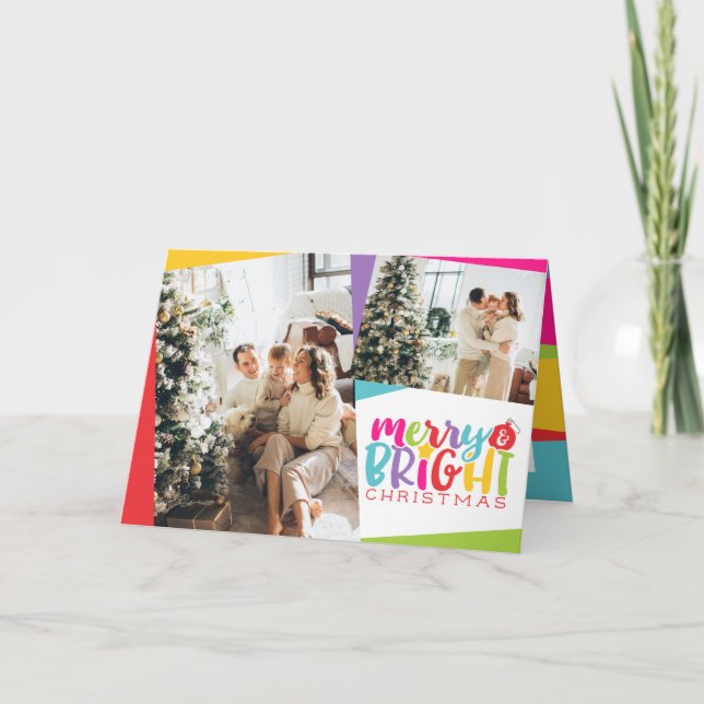 Fröhliche und helle Weihnachten Niedlich (Vorderseite)