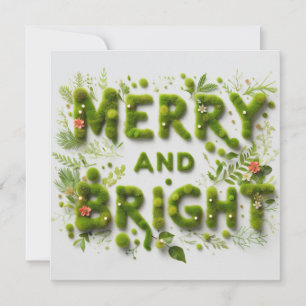 Fröhliche und helle Weihnachts-Grußkarten Karte