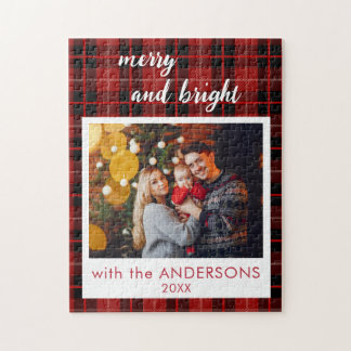 Fröhliche und helle Weihnachts-Personalisierte Puz