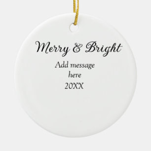 Fröhliche und helle Weihnachtsfeiertage ergänzen M Keramik Ornament
