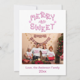 Fröhliche und helle Weihnachtskarte für das Foto Feiertagskarte