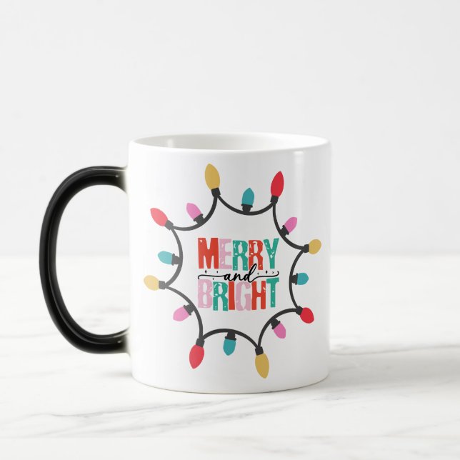 Fröhliche und helle Weihnachtsstimmung Verwandlungstasse (Links)