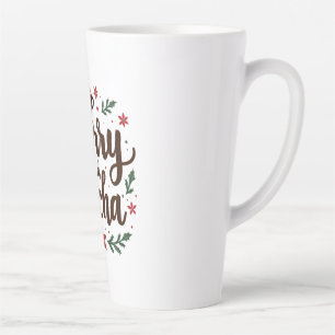 Fröhliche und mocha Drink Weihnachtskaffee Weihnac Milchtasse