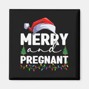 Fröhliche und schwangere Weihnachten Schwangerscha Magnet