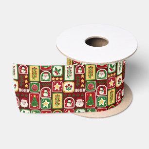 Fröhliche und strahlende Weihnachten  Satinband
