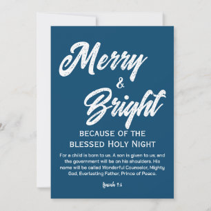 Fröhliche und strahlende Weihnachten Weiße Schrift