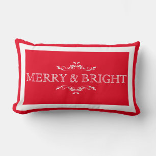 Fröhliche und strahlende Weihnachts-Pillow Lendenkissen