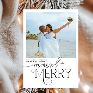 Fröhliche und Verheiratete Script Foto Weihnachten