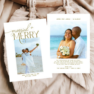 Fröhliche und Verheiratete Script Foto Weihnachten