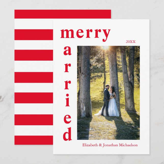 Fröhliche und Verheiratete Weihnachten im neuen Fo (Vorne/Hinten)