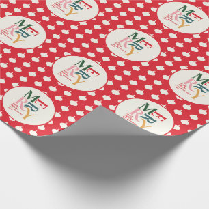 Fröhliche und Vintage Weihnachten Geschenkpapier