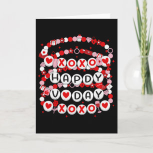 Fröhliche Valentins Xoxo V-Day Freundschaftsarmbän Karte