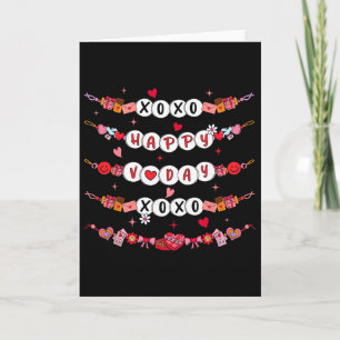 Fröhliche Valentins Xoxo V-Day Freundschaftsarmbän Karte