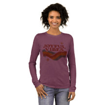 Fröhliche Vibes Langarm T-Shirt