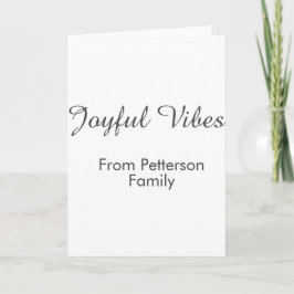 Fröhliche Vibes rote Weihnachten mit Familienname 