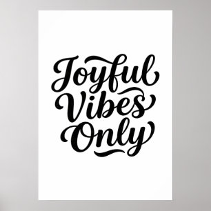 Fröhliche Vibes Typografie Poster