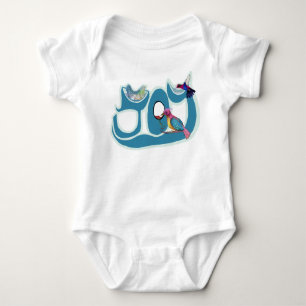 Fröhliche Vögel – Künstlerisches Symbol der Freude Baby Strampler