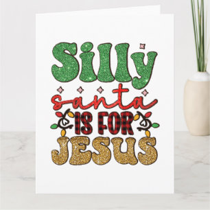 Fröhliche Weihnachten Albern ist für Jesus Karte
