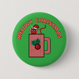 FROHLICHE WEIHNACHTEN Anstecknadel Grün