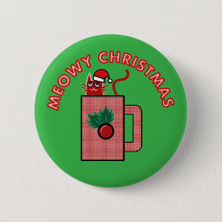 FROHLICHE WEIHNACHTEN Anstecknadel Grün