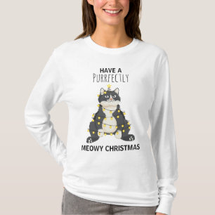 Fröhliche Weihnachten Anzugkatze Pun - Haustier Wi T-Shirt