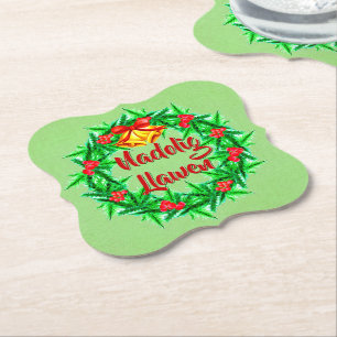 Fröhliche Weihnachten auf Walisisch Merry Christma Untersetzer