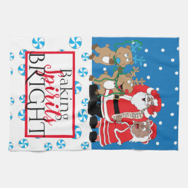 Fröhliche Weihnachten aus den Farbklauseln Geschirrtuch