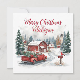 Fröhliche Weihnachten aus Michigan – Gemütlicher W