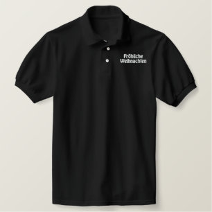 Frohliche Weihnachten besticktes Shirt