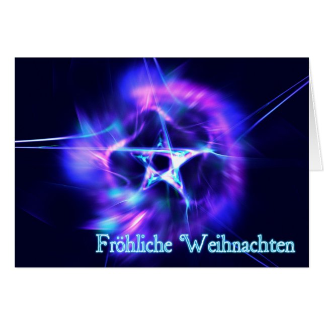 Fröhliche Weihnachten - Bright Star (Vorderseite (Horizontal))