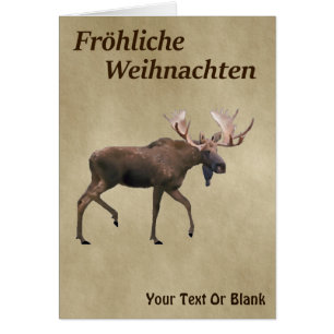 Fröhliche Weihnachten - Bull Moose Sur Ancien Papi