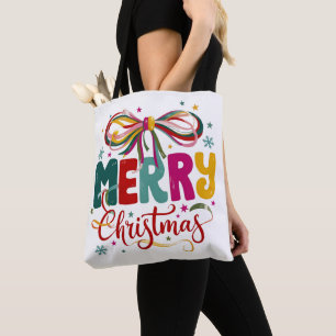 Fröhliche Weihnachten Coquette Schleife Xmas  Tasche