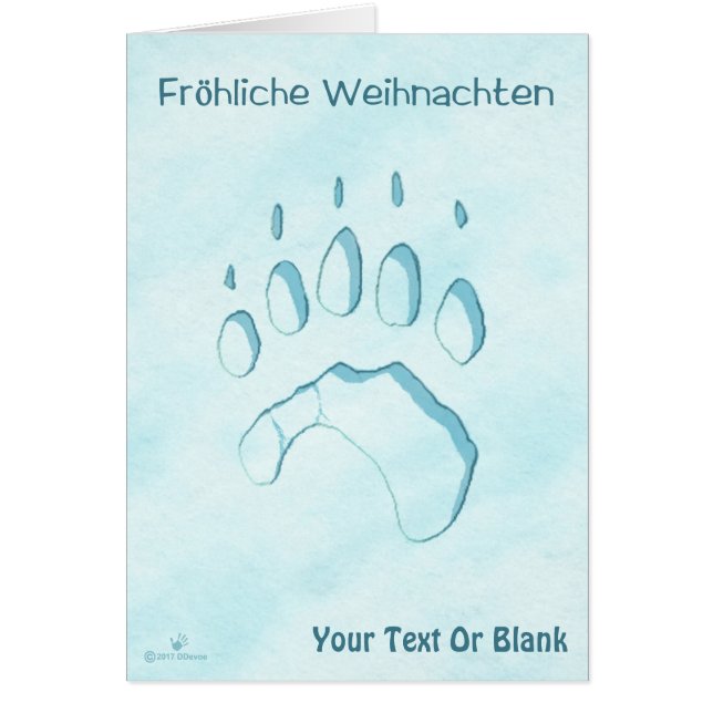 Fröhliche Weihnachten - Druck auf dem Polar Bear P (Vorne)
