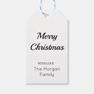 fröhliche Weihnachten einfache minimale Geschenkm Geschenkanhänger