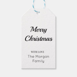 fröhliche Weihnachten einfache minimale Geschenkma Geschenkanhänger
