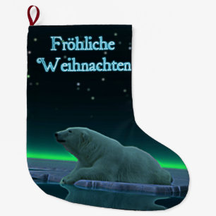Frohliche Weihnachten - EisEdge Polar Bear Großer Weihnachtsstrumpf