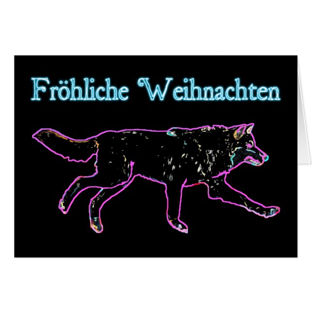 Frohliche Weihnachten - Electric Wolf (Vorderseite (Horizontal))