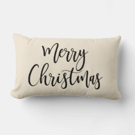 Fröhliche Weihnachten Elegant Modernes Skript Schw Lendenkissen