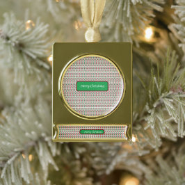 Fröhliche Weihnachten Elegant und modern individua Banner-Ornament Gold