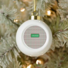 Fröhliche Weihnachten Elegant und modern individua Keramik Kugel-Ornament