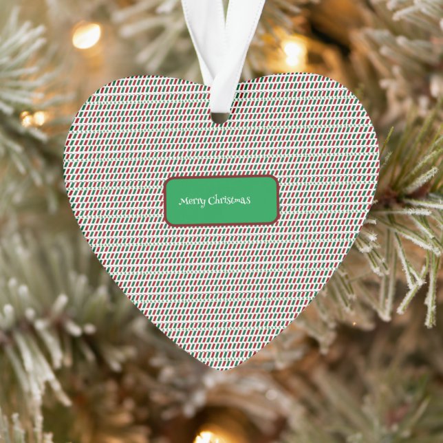 Fröhliche Weihnachten Elegant und modern individua Ornament (Baum)