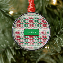 Fröhliche Weihnachten Elegant und modern individua Ornament Aus Metall